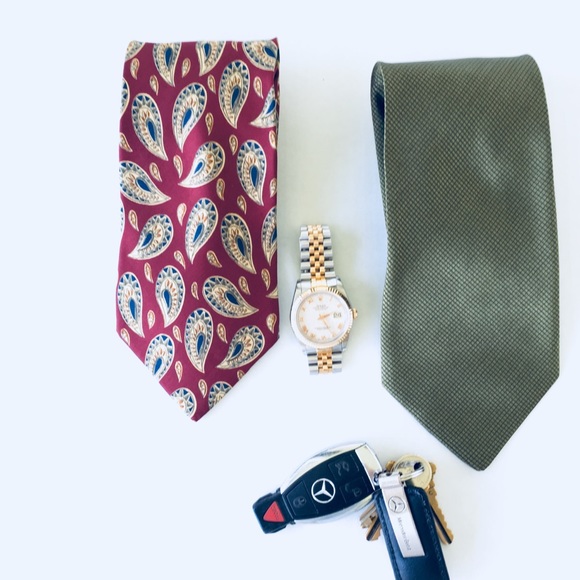 FREE SHIPPING ITALIAN MEN’S TIES 💯 % SILK - Picture 7 of 8